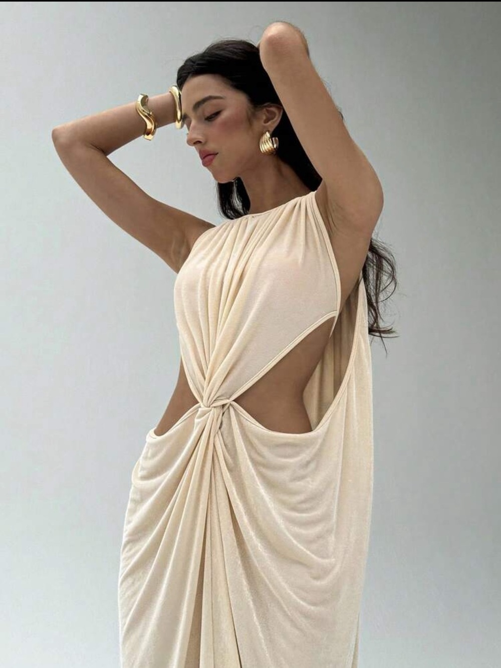 Summer rib cut dress